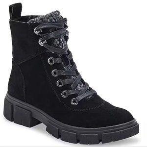 Blondo Perri Waterproof Ankle Combat Zip Suede Boots sz9